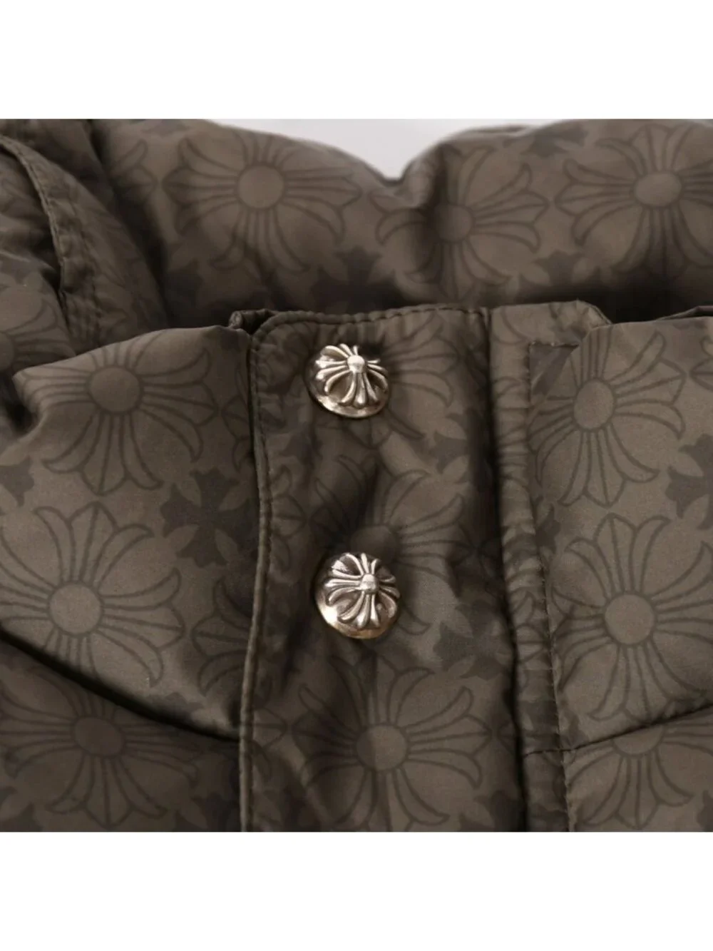 Chrome Hearts CH Plus Stiff Down Vest CH Khaki All Over Print M
